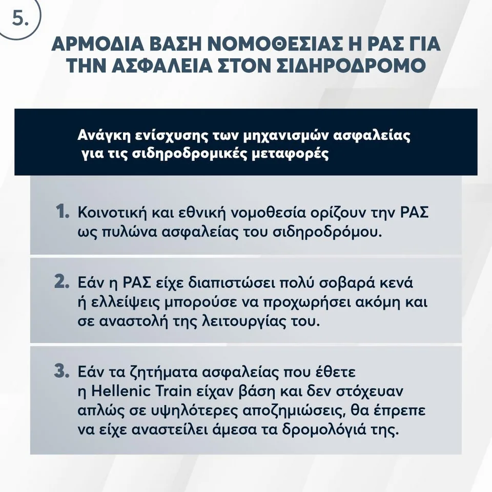 Πόρισμα της ΝΔ για τα Τέμπη Ο Γενικός Κανονισμός Κίνησης παραβιάστηκε 7 φορές 4